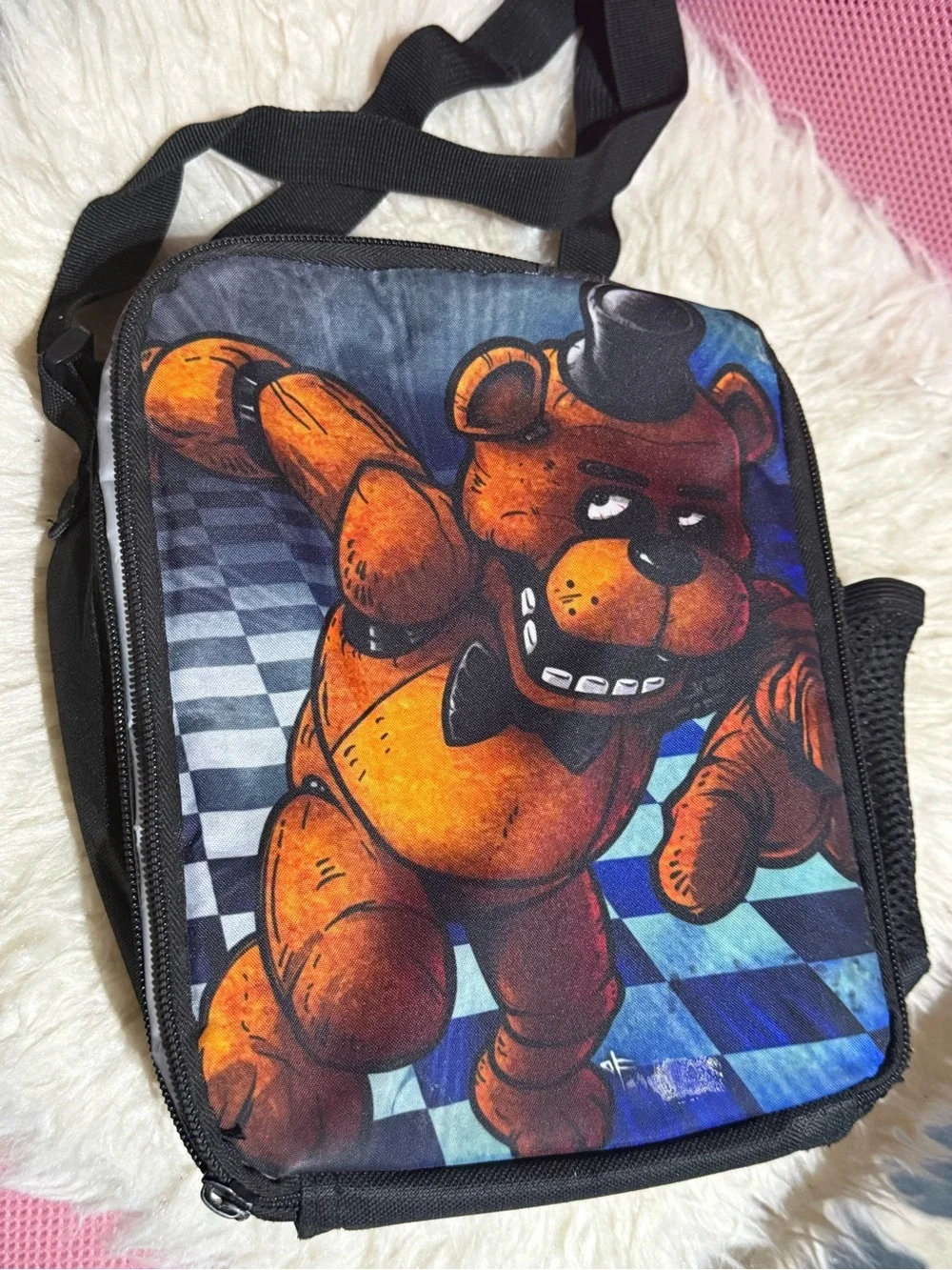 Five Nights at Freddy’s Black Insulted Lunch Bag School|FNAF Fred bear Graphic